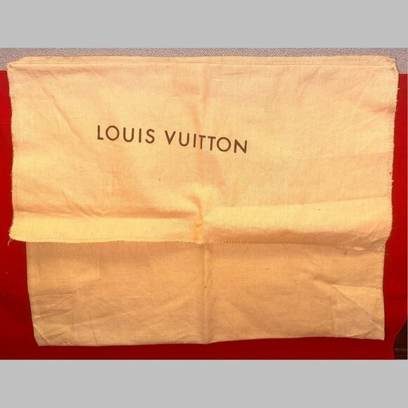 LOUIS VUITTON Dust Bag Storage Bag Foldover Envelope ~15-1/2" X 12-1/2" - Picture 1 of 3